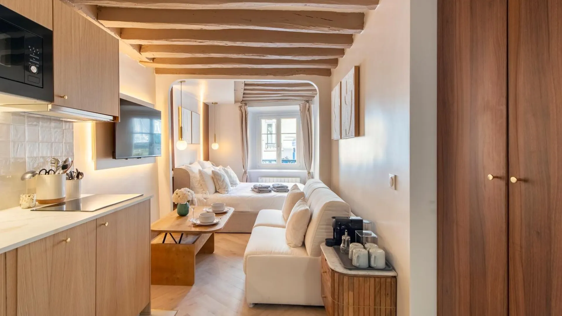 Daire Louvre - Rivoli - Designer Studio - Sleeps 3P Paris